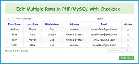 php mysql update multiple fields.